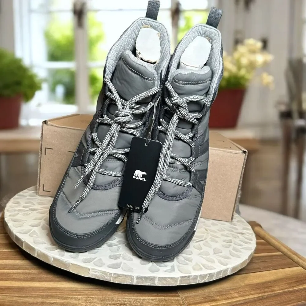 Sorel Whitney II Insulated Short Waterproof Winter Snow Boots Lace Up Women’s 8